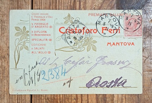 Mantova rara cartolina - mantova,